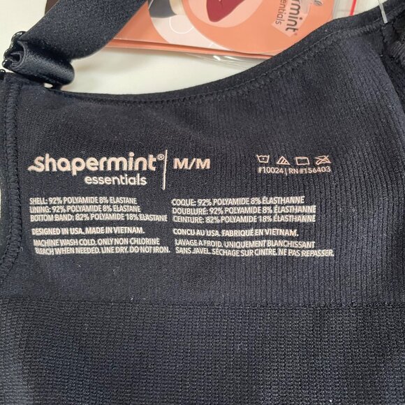 Shapermint Essentials Everyday Comfort Straps Wireless Shaping Bra Black Sz MED - Picture 6 of 7